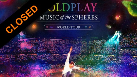 Soyez notre invité à l’occasion du concert de Coldplay à Lyon