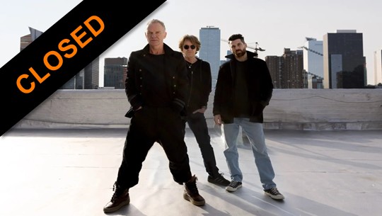 Be our guest at the Sting concert in Paris